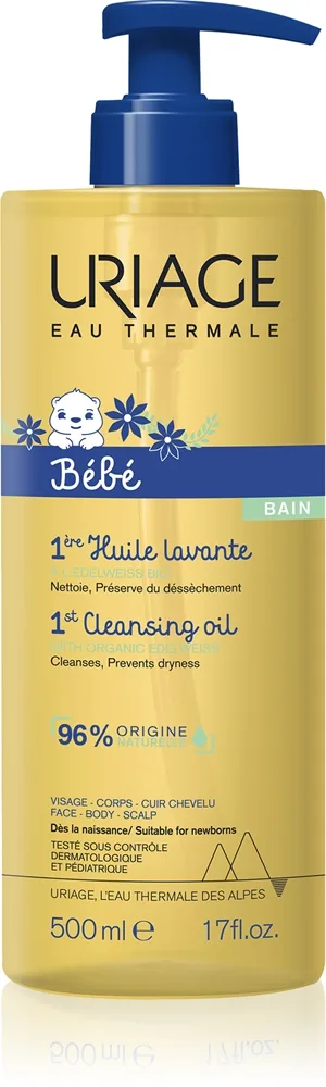 Uriage Bébé 1st Cleansing Oil ravitseva ja puhdistava öljy lapsille 500 ml