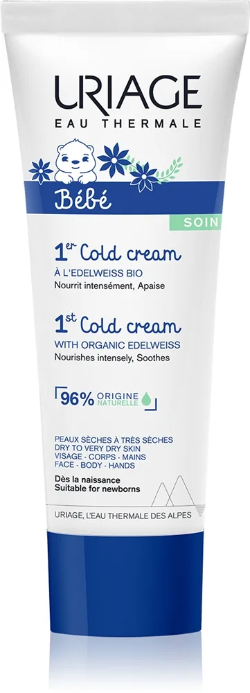 Uriage Bébé 1st Cold Cream nährende Crem für Körper und Gesicht 75 ml