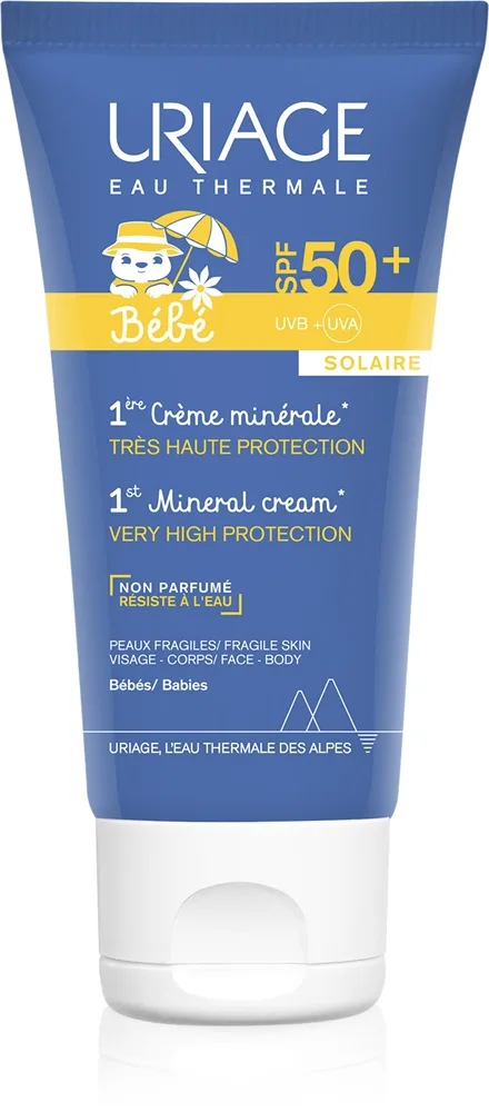 Uriage Bébé 1st Mineral Cream SPF 50+ mineraaliaurinkosuojavoide SPF 50+ 50 ml