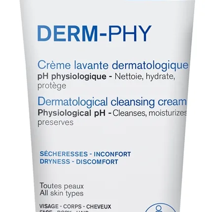 Uriage DERM-PHY Dermatological Cleansing Cream Återfuktande duschkräm 200 ml
