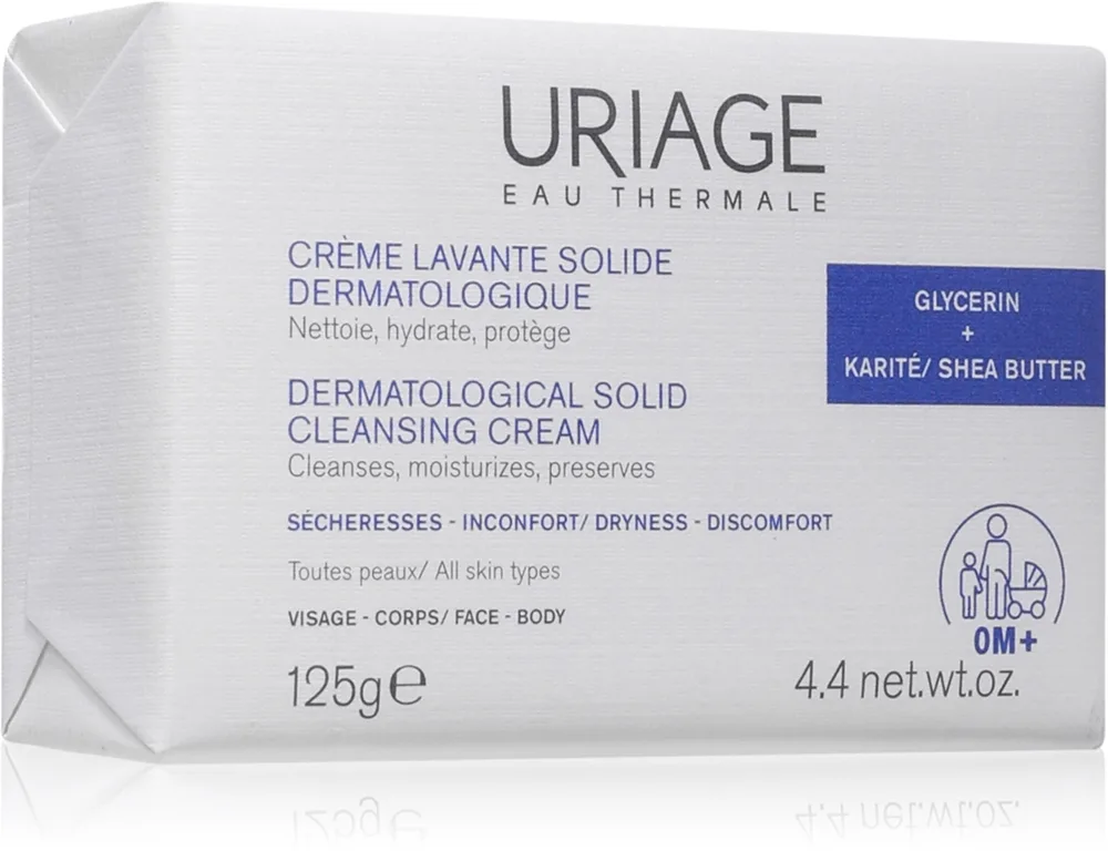 Uriage DERM-PHY Dermatological Solid Cleansing Cream Mild cremerens 125 g