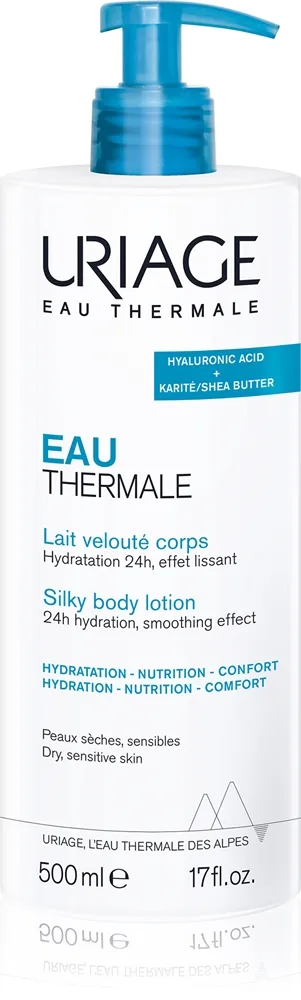 Uriage Eau Thermale Silky Body Lotion Silkeagtig kropsmælk Til tør og sensitiv hud 500 ml
