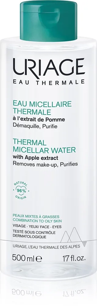 Uriage Hygiène Thermal Micellar Water - Combination to Oily Skin Miscellar rensevand Til kombineret hud 500 ml