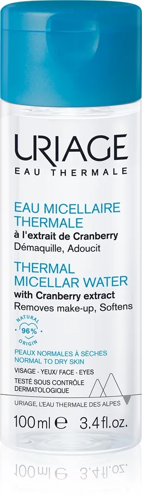 Uriage Hygiène Thermal Micellar Water - Normal to Dry Skin Miscellar rensevand til normal til tør hud 100 ml