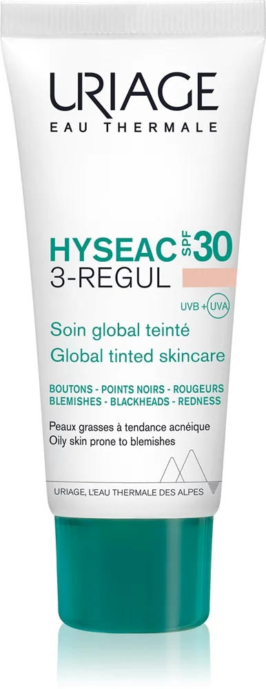 Uriage Hyseac 3-Regul Global perfektionerende farvet pleje SPF 30 40 ml