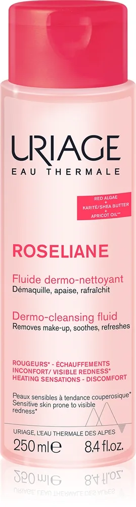 Uriage Roseliane Dermo-Cleansing Fluid Rengöringsvätska med lindrande effekt 250 ml