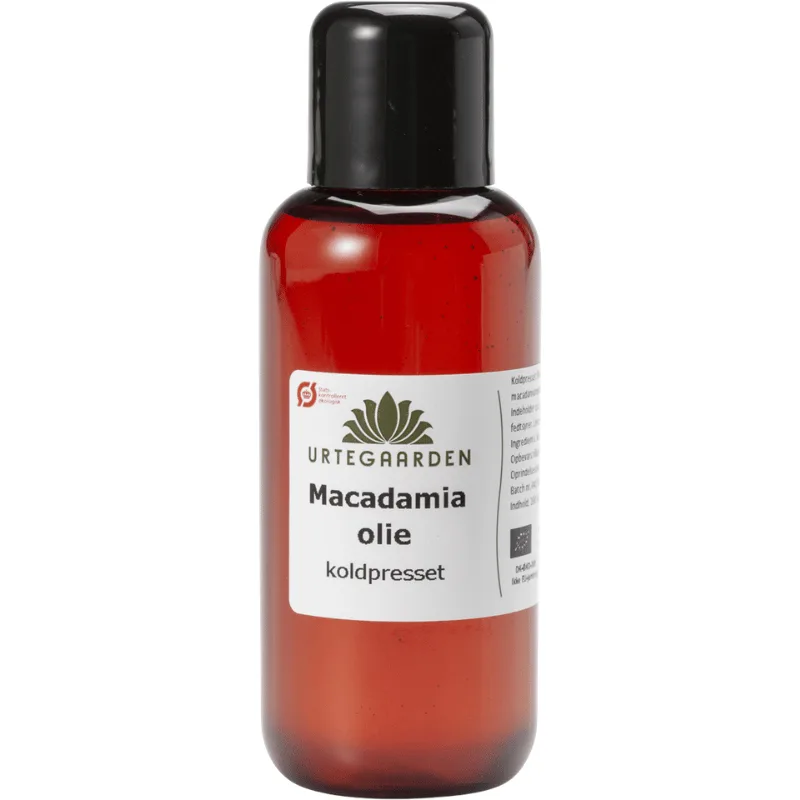 Urtegaarden Macadamiaolie Koldpresset Ø (100 ml)