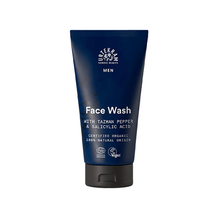 Urtekram Beauty MEN Face Wash Tazman Pepper & Salisylic Acid 150 ml