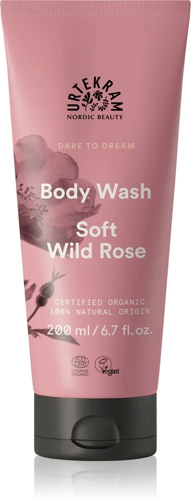 Urtekram Body Wash Soft Wild Rose - 200 ml