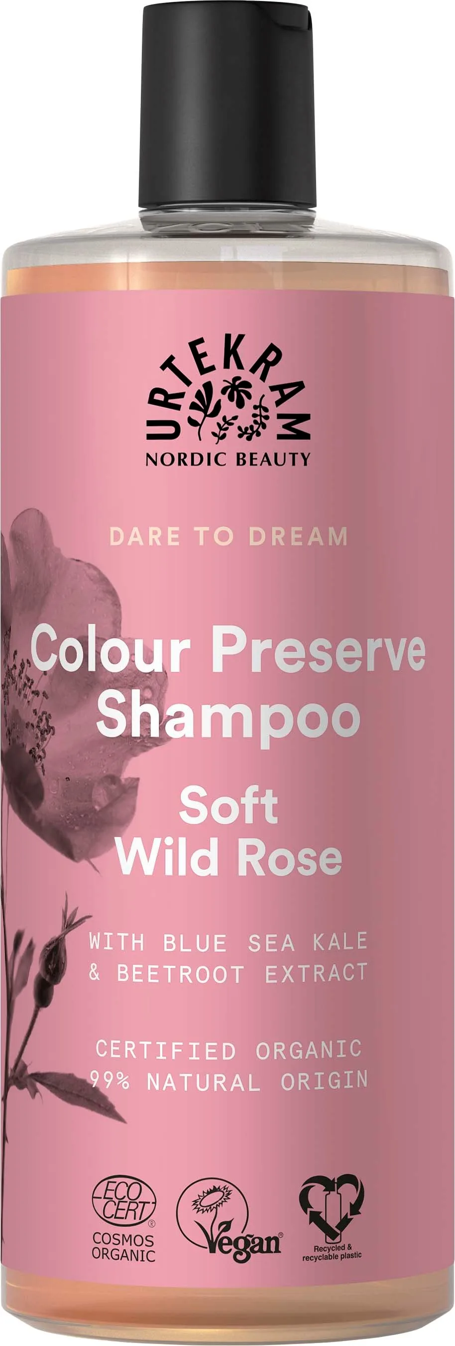 Urtekram Dare To Dream Color Preserve Shampoo Soft Rose 500 ml