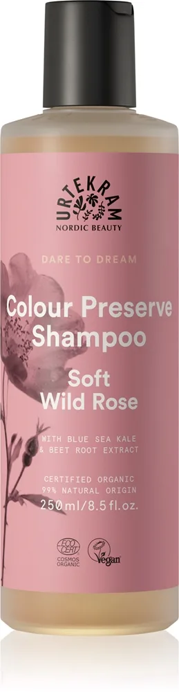 Urtekram Dare To Dream Color Preserve Shampoo Soft Wild Rose 250 ml