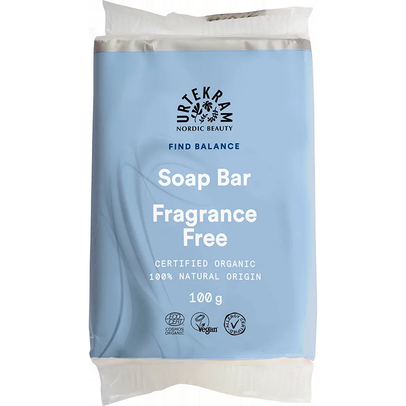 Urtekram Fragrance Free Sæbebar (100 g)