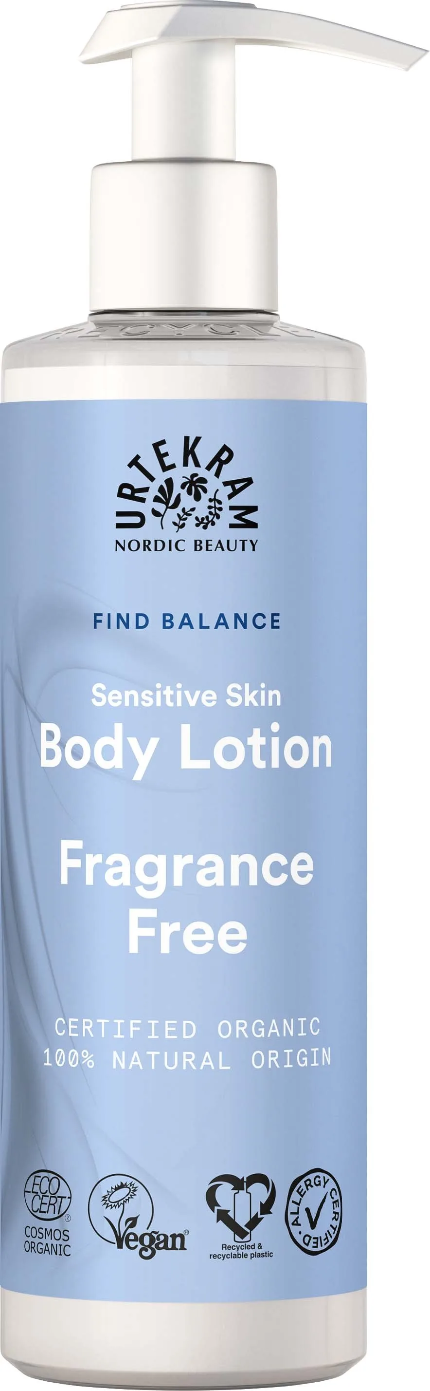 Urtekram Sensitive Skin Body Lotion Fragrance Free Ø (245 ml)