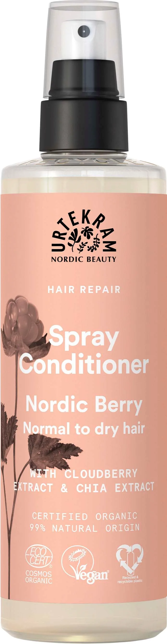 Urtekram Nordic Berry Spray Conditioner Normal/Dry - 250 ml