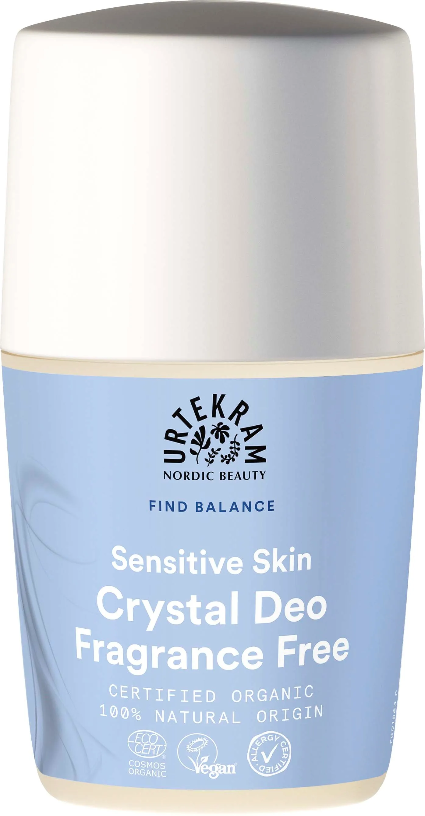 Urtekram Find Balance Crystal Deo Fragrance Free 50 ml