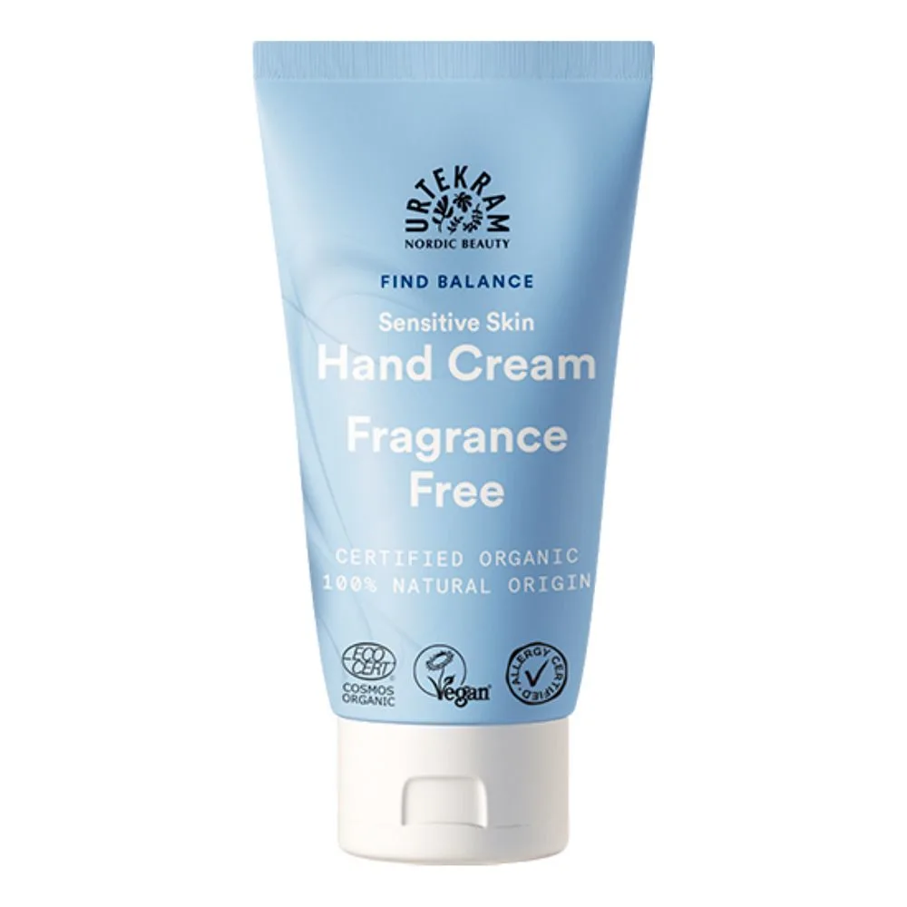 Urtekram Find Balance Fragrance Free Hand Cream 75 ml