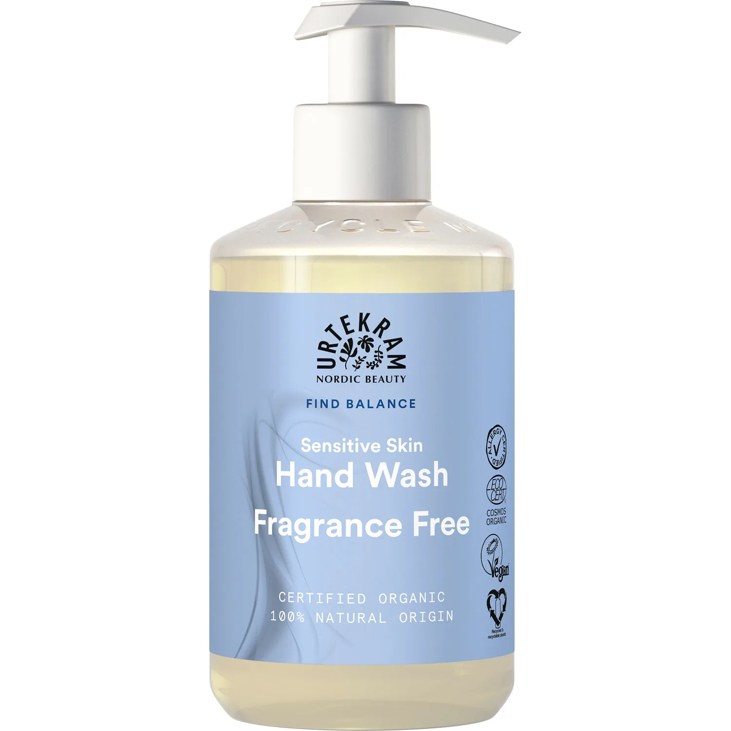 Urtekram Find Balance Fragrance Free Hand Wash 300 ml