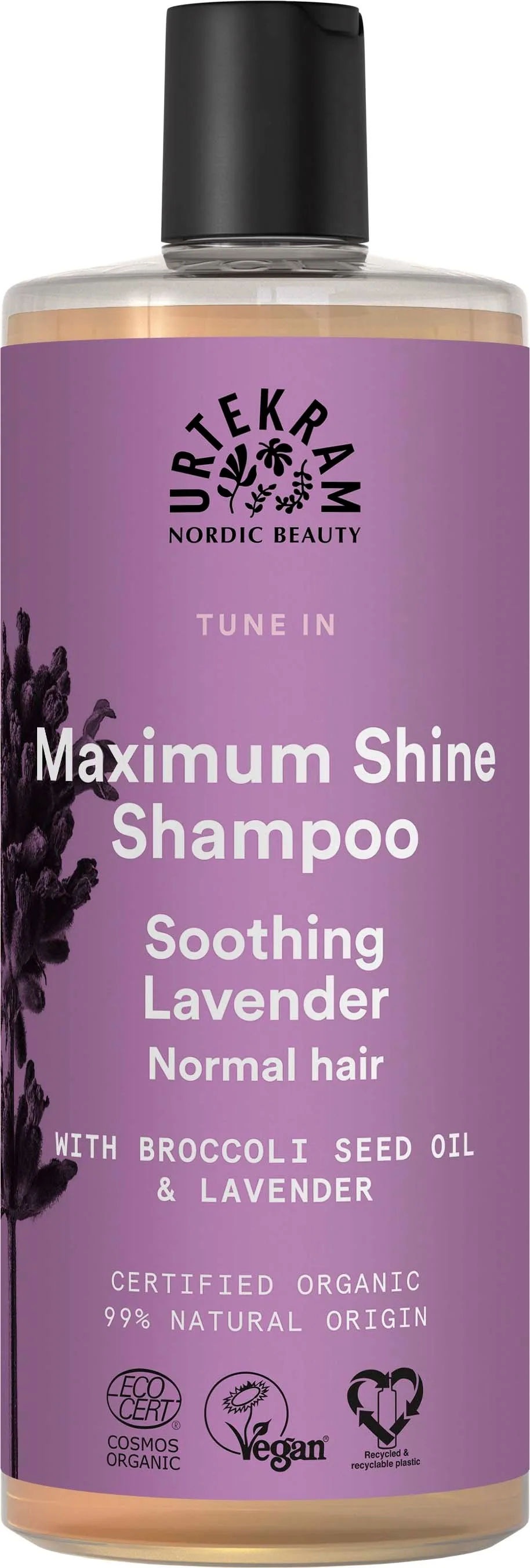 Urtekram Tune In Maximum Shine Shampoo Soothing Lavender 500 ml