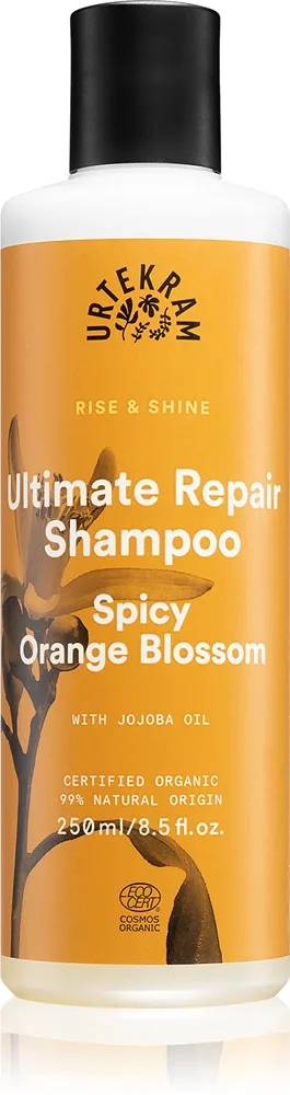 Urtekram Spicy Orange Blossom shampoo kuiville ja vaurioituneille hiuksille 250 ml
