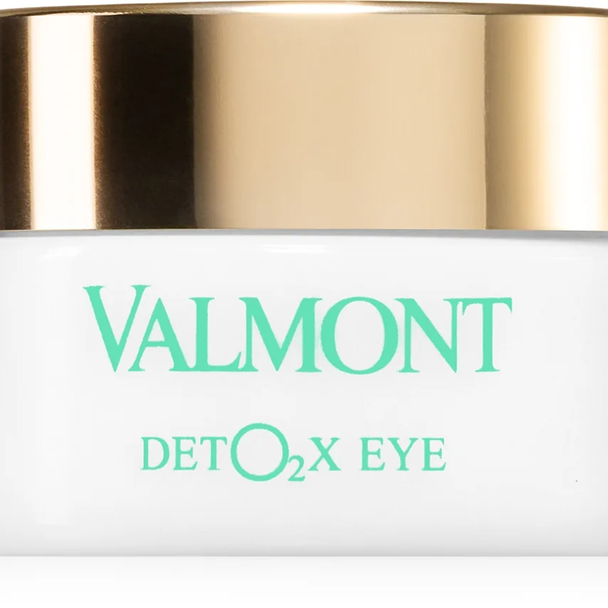 Valmont DetO2x Eye afgiftende og opklarende creme til øjenområdet til at behandle hævelser og mørke rande 12 ml