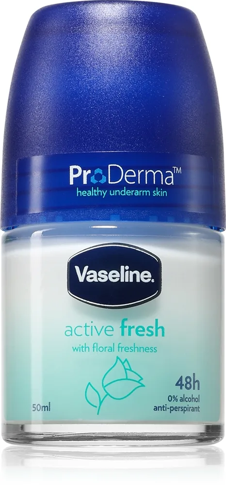 Vaseline Active Fresh Antiperspirant Antiperspirant Roll-On Med blomsterduft 50 ml