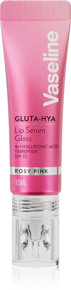 Vaseline Gluta-Hya Lip Serum Fugtgivende læbepomade SPF 15 Skygge Rosy Pink 10 ml