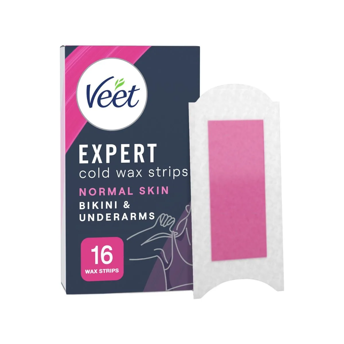 Veet Expert Vaxremsor Normal hud för bikini & armhåla 16 st