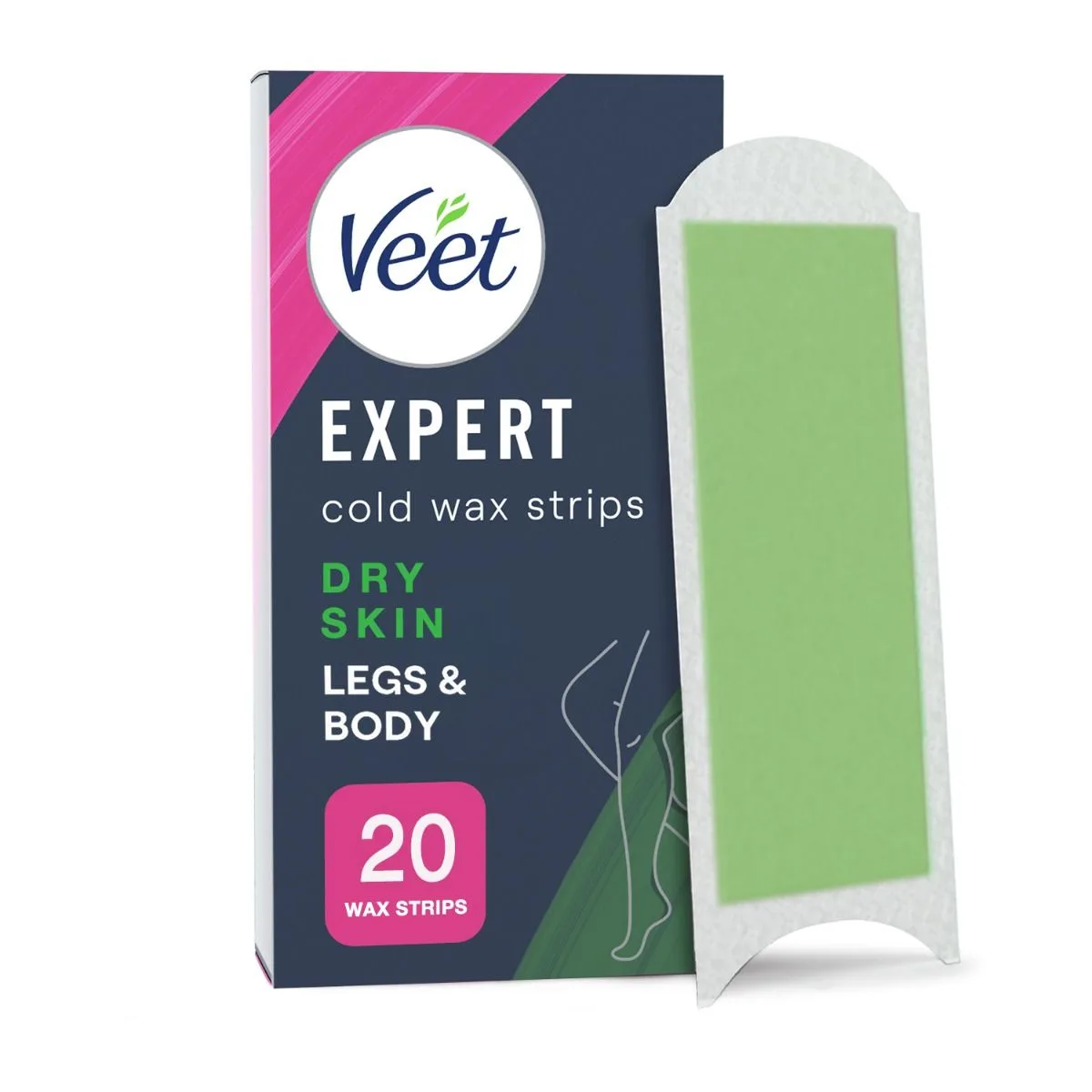 Veet Expert Vaxremsor Torr hud för ben & kropp 20 st