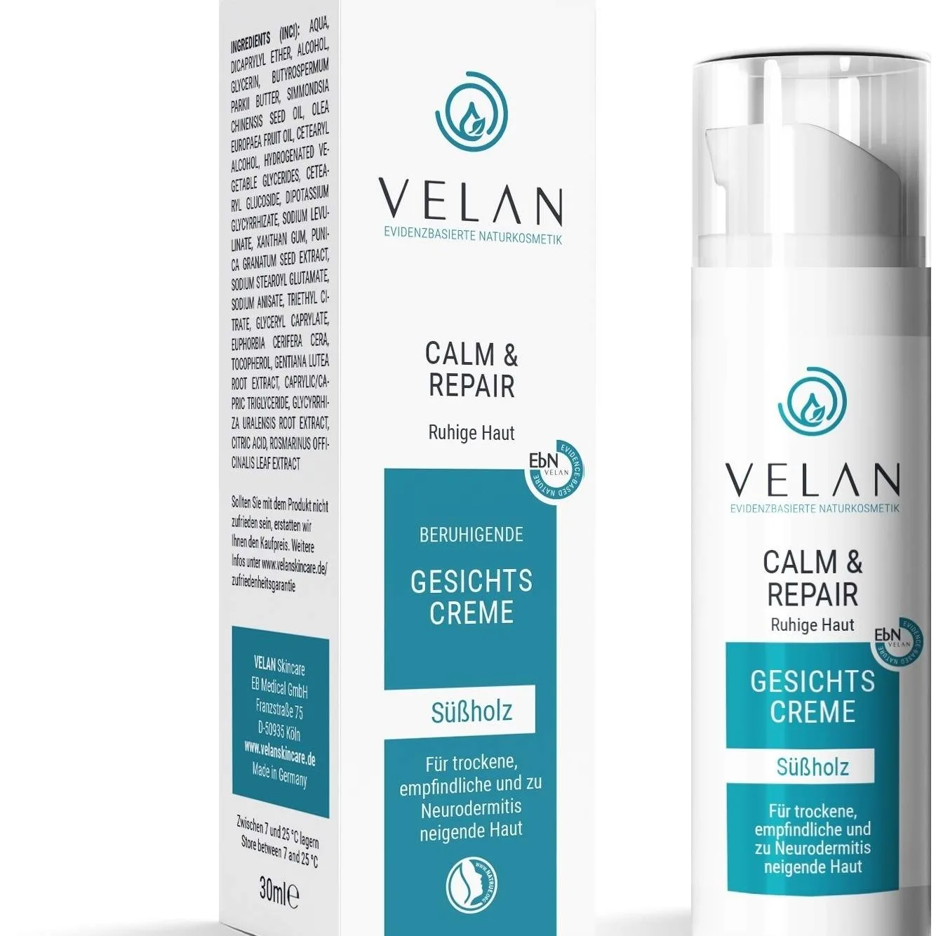 Velan Calm & Repair Gesichtscreme Ruhige Haut - Beruhigende Gesichtscreme