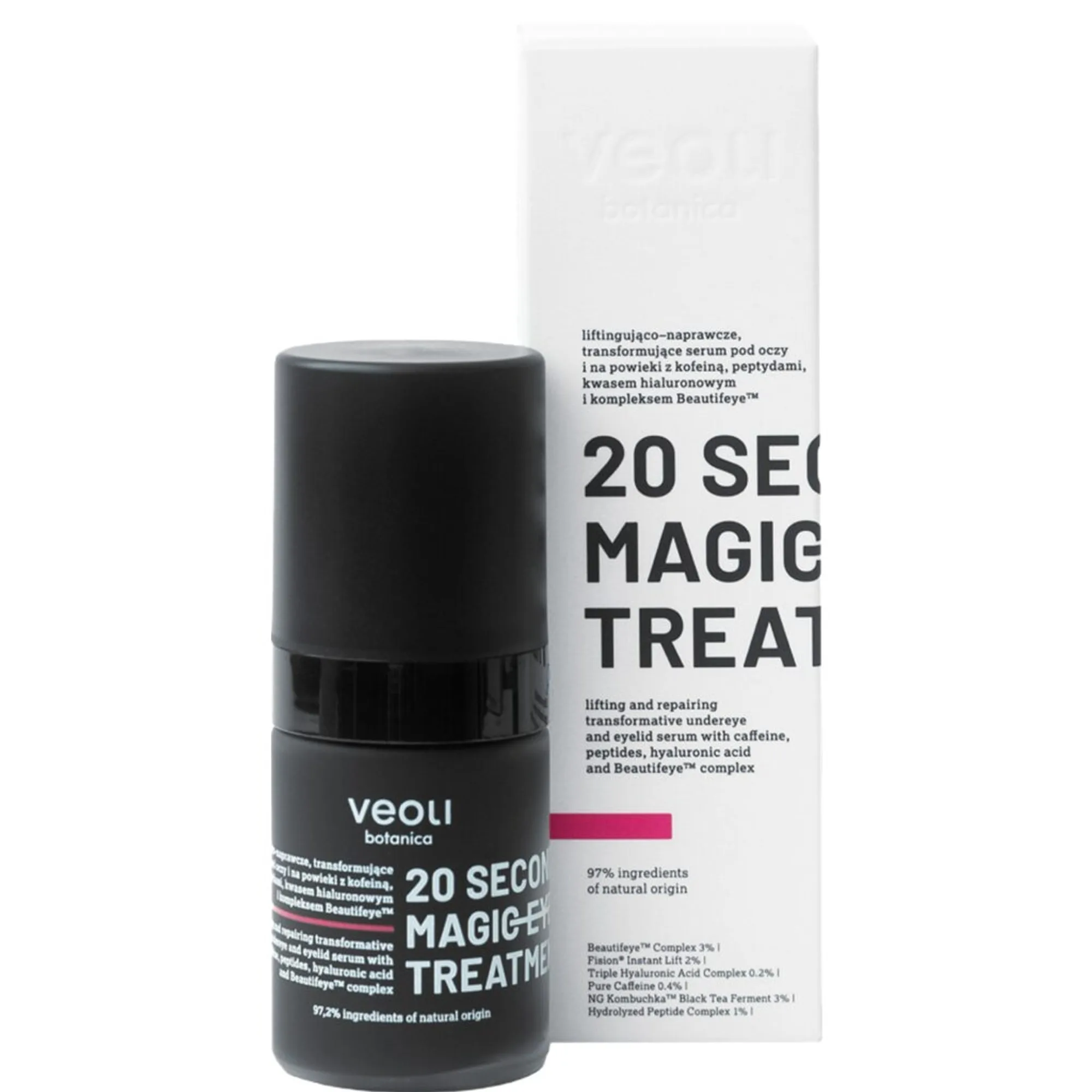 Veoli Botanica 20 SECONDS MAGIC EYE TREATMENT Eye and lid transforming serum Øjenserum