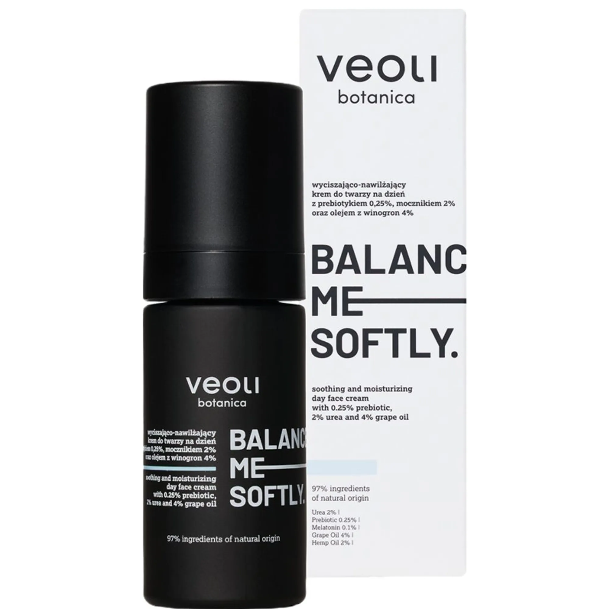 Veoli Botanica BALANCE ME SOFTLY Soothing and moisturizing day face cream Päivävoide