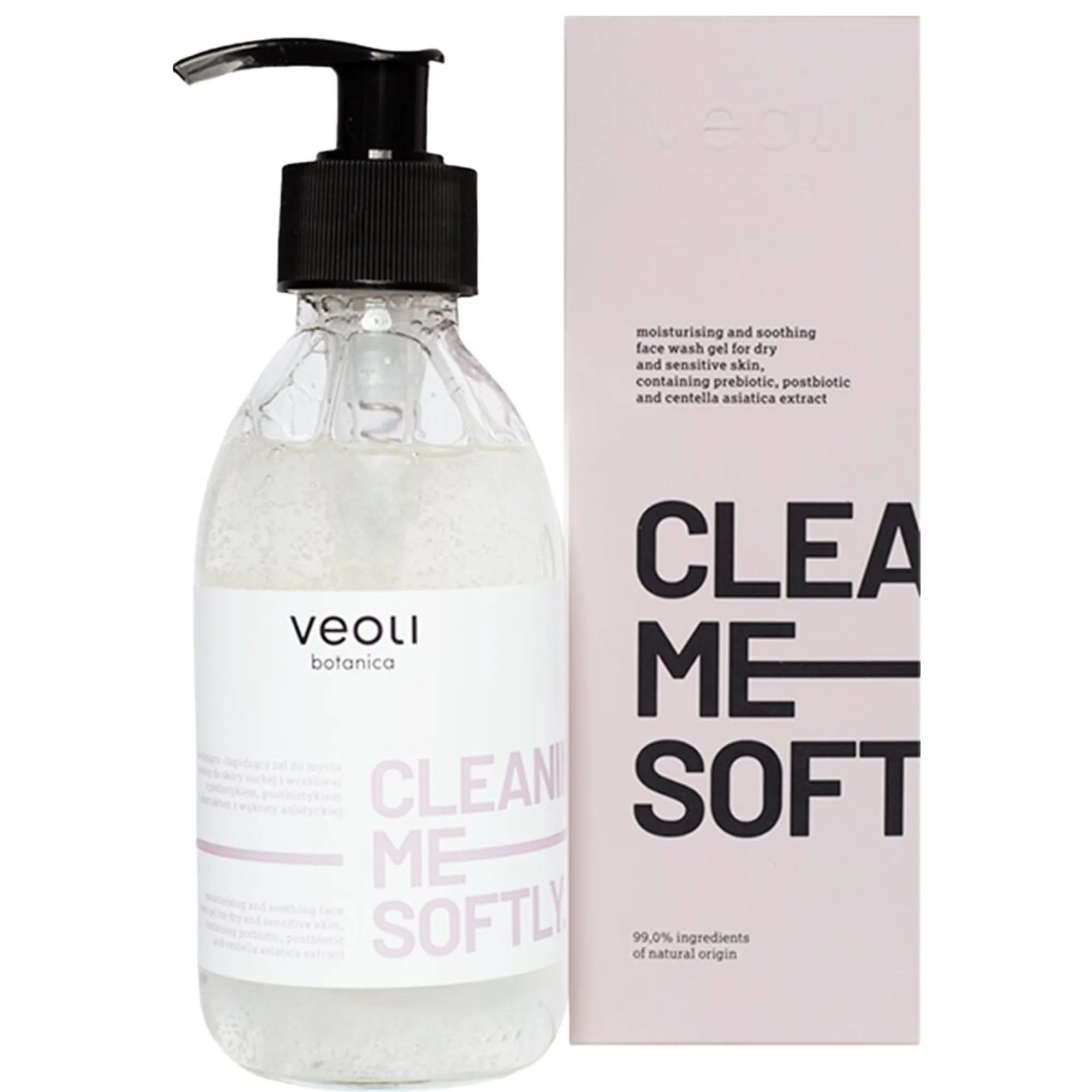 Veoli Botanica CLEANING ME SOFTLY Moisturizing and soothing face gel Puhdistusgeeli