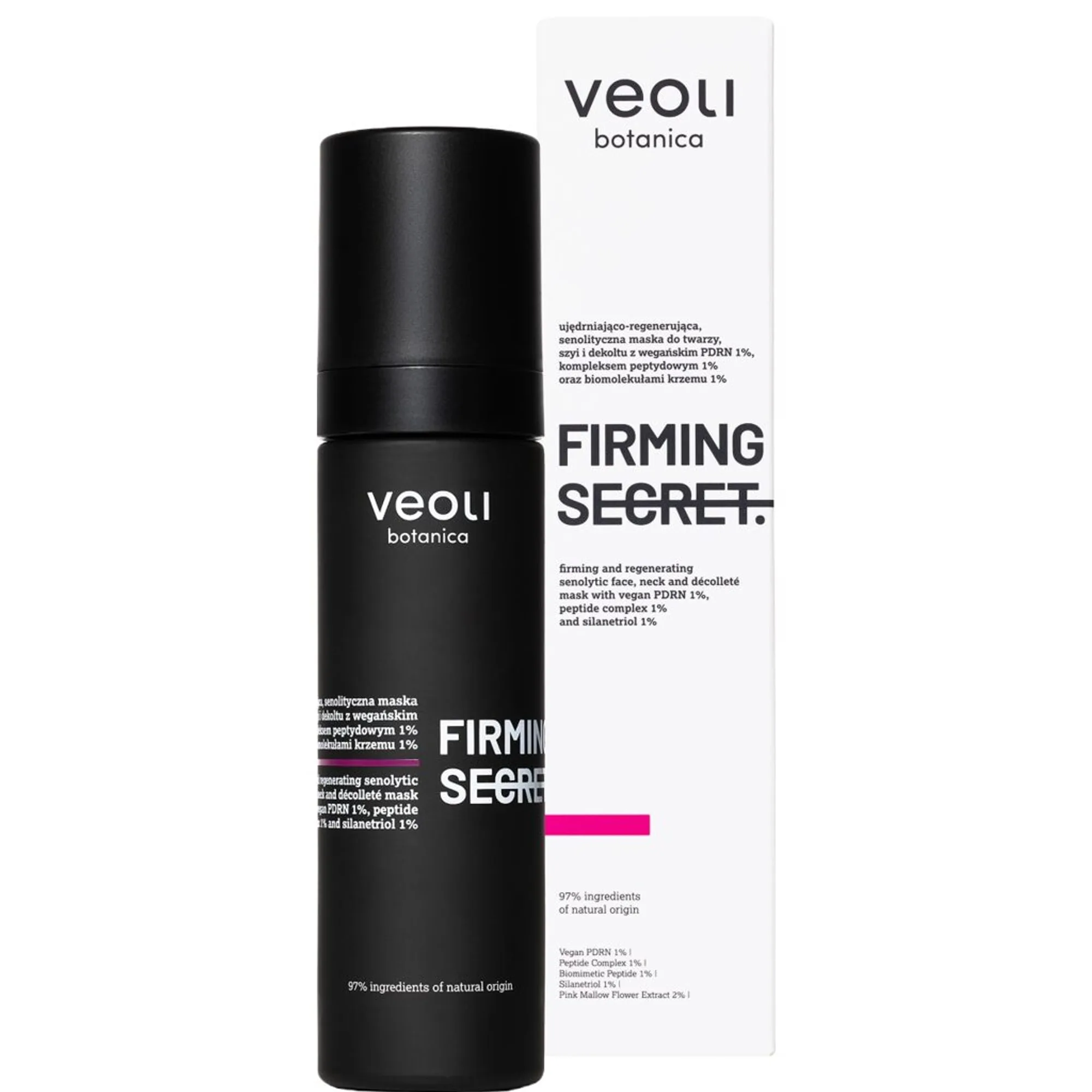 Veoli Botanica FIRMING SECRET Firming and regenerating senolytic face, neck and décolleté mask Kasvonaamio