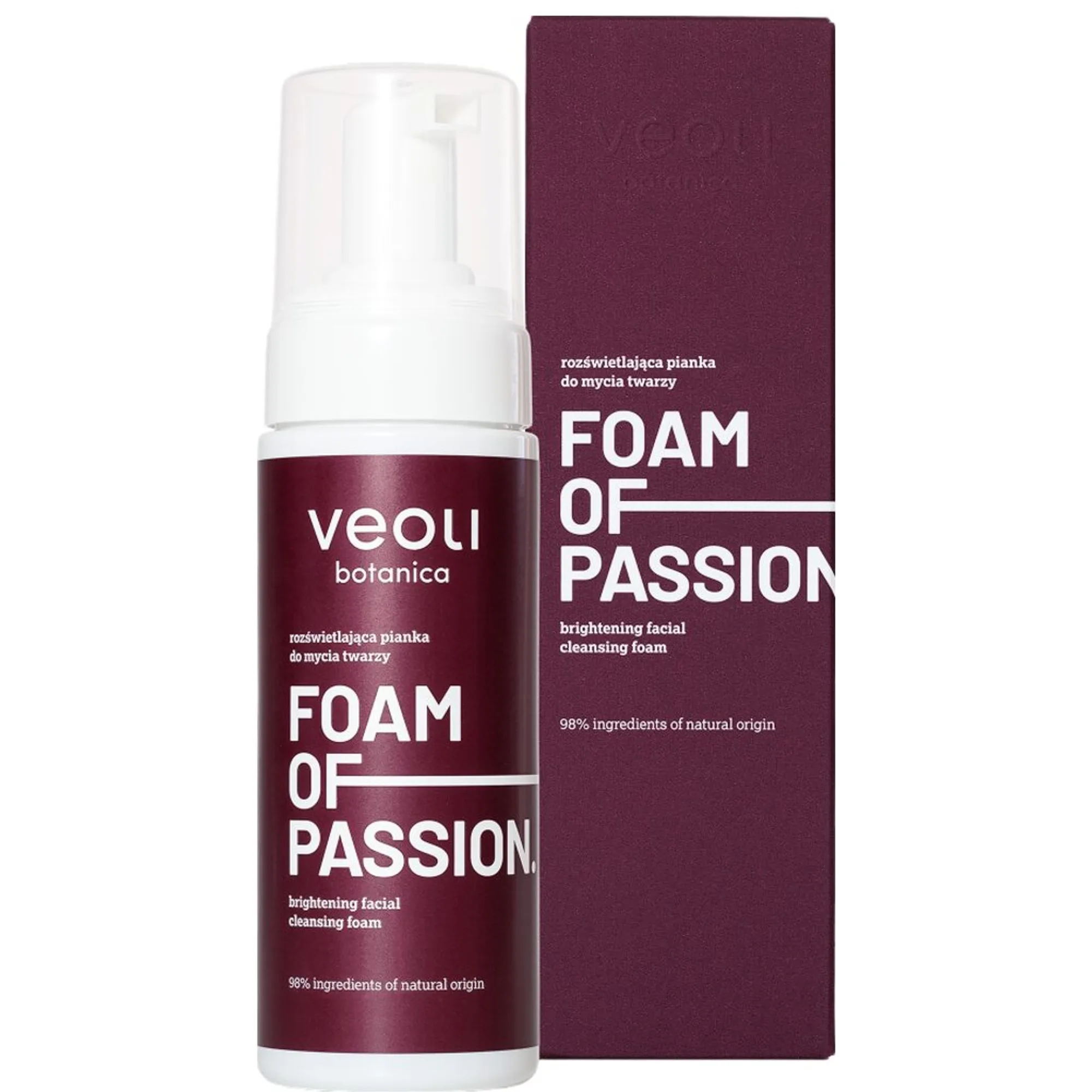 Veoli Botanica FOAM OF PASSION Brightening facial cleansing foam Puhdistusvaahto