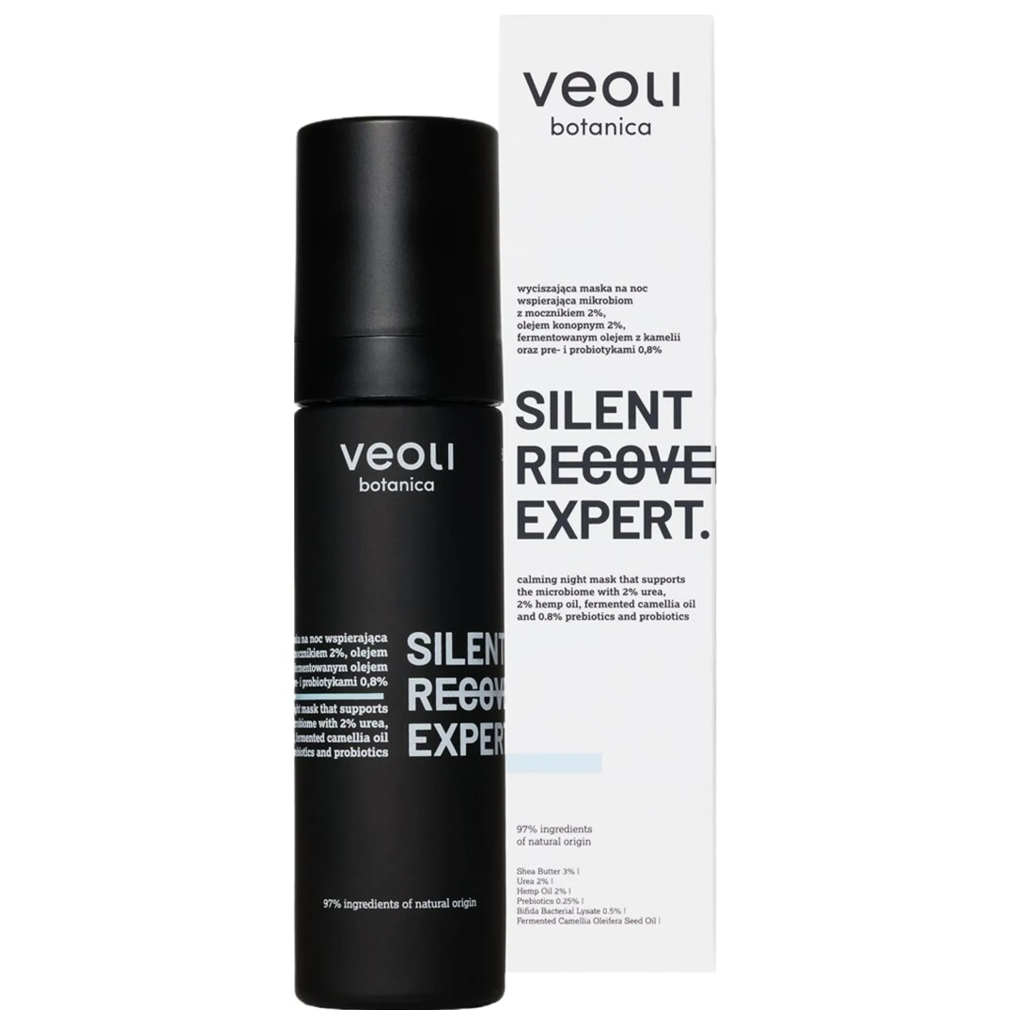 Veoli Botanica SILENT RECOVERY EXPERT Calming night mask Kasvonaamio