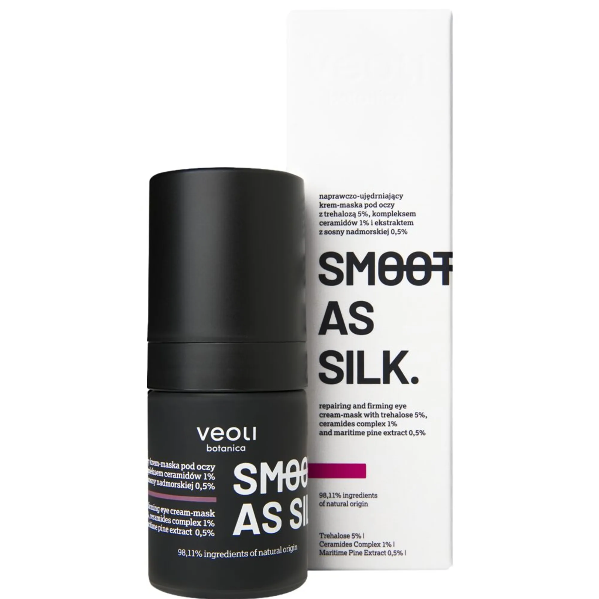 Veoli Botanica SMOOTH AS SILK Repairing and firming eye cream-mask Øjenserum
