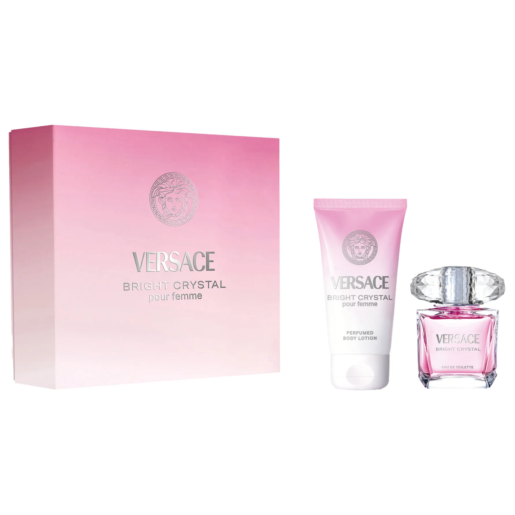 Versace Gift Set Bright Crystal Eau De Toilette 2pcs