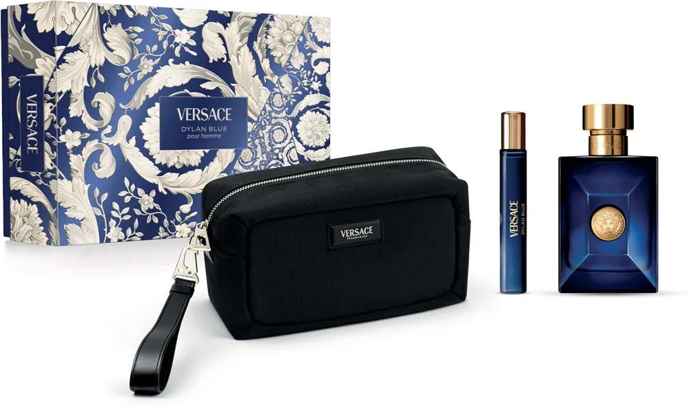 Versace Dylan Blue Pour Homme Edt 100ml Toilet Bag Giftset