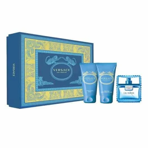 Giftset Versace Man Eau Fraiche Edt 50ml + ASB 50ml + B&SG 50ml