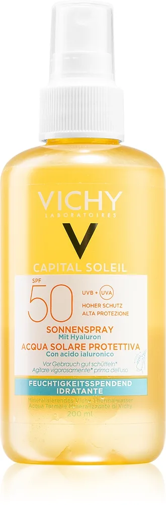 Vichy Capital Soleil kosteuttava ja suojaava suihke SPF 50 200 ml