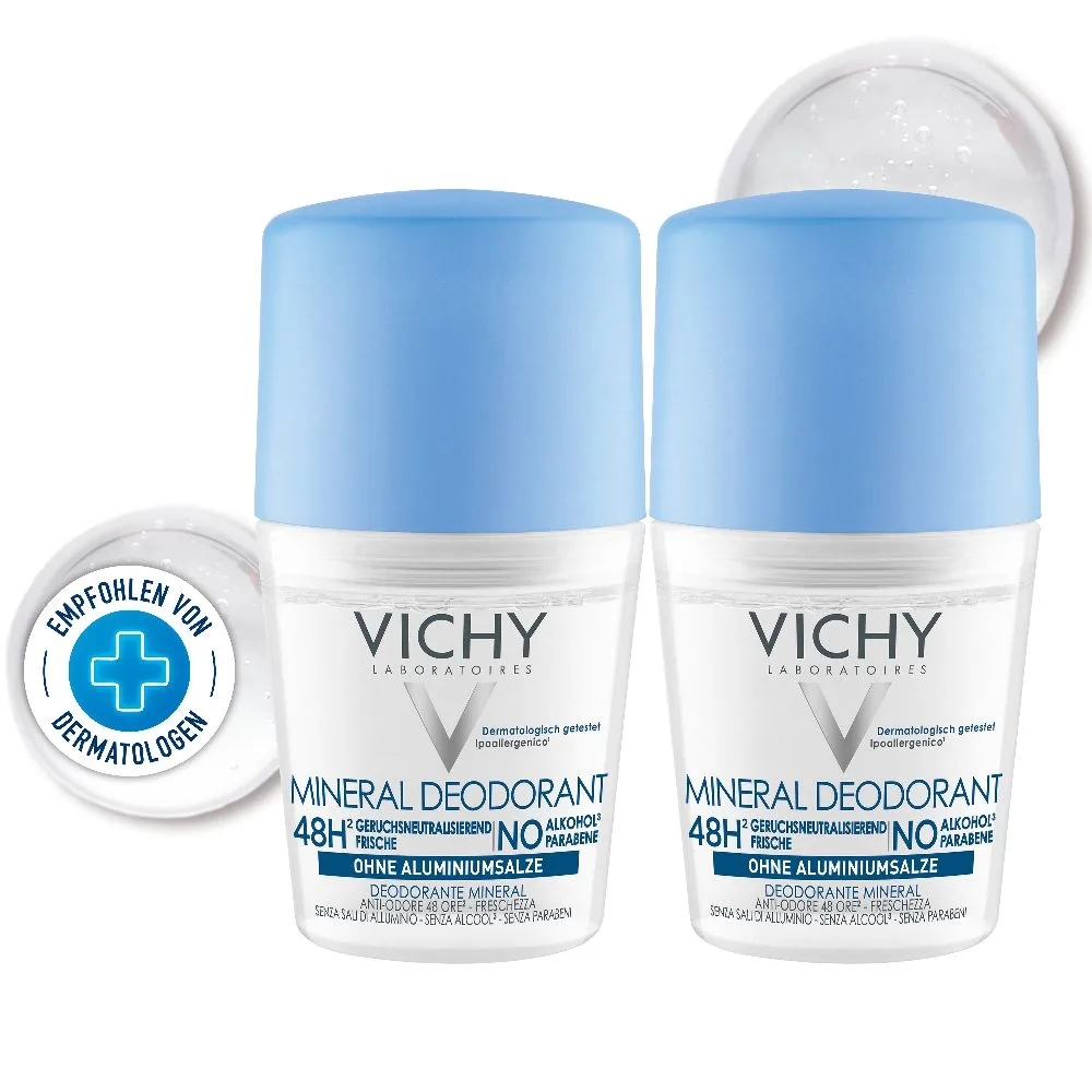 VICHY DEO Roll-on Mineral DP  2X50 ml Creme