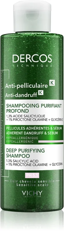 Vichy Dercos Anti-Dandruff K Schampo mot mjäll med exfolierande effekt 250 ml