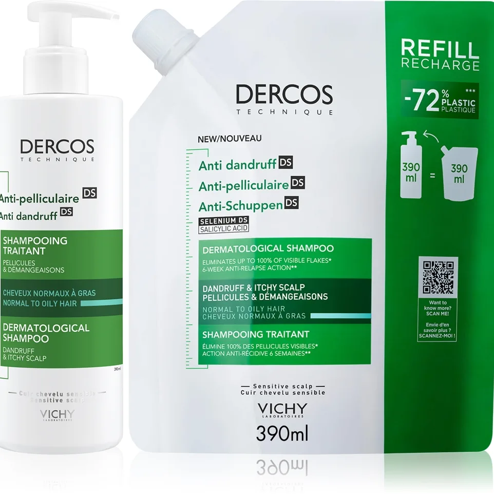 Vichy Dercos Anti-Dandruff setti hilsettä vastaan
