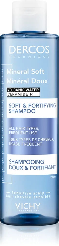 Vichy Dercos Mineral Soft Energigivande schampo för alla hårtyper 200 ml