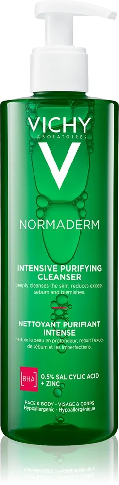 Vichy Normaderm Phytosolution Dybderensende gel Til hud med tendens til akne 400 ml