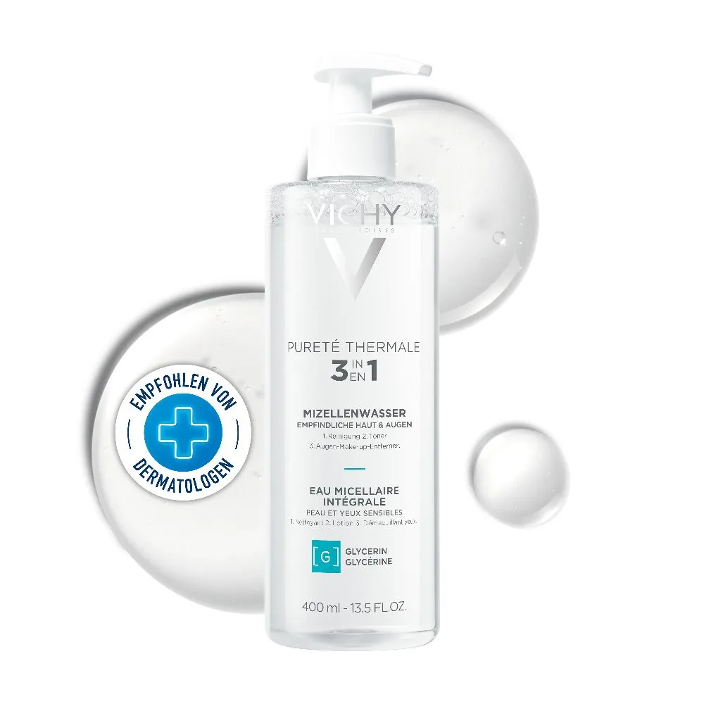 Vichy Pureté Thermale Minéral Mizellen 400 ml Flüssigkeit