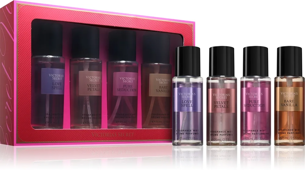Victoria's Secret Body Mist Set lahjasetti naisille 4x75 ml