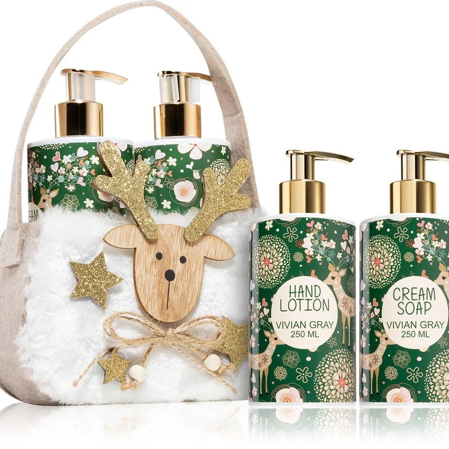 Vivian Gray Natural Christmas Green Tea & Citrus Presentförpackning för händer