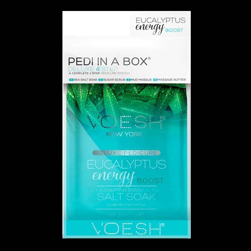 VOESH Pedi In A Box Deluxe 4 Step Pedicure Eucalyptus (1 stk)