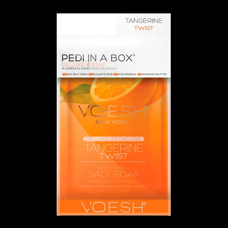 VOESH Pedi In A Box Deluxe 4 Step Pedicure Tangerine Twist (1 stk)